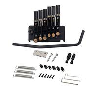 Alnicov 6 String Headless Guitar Bridge Tremolo System with Tailpiece for Electric Guitar Replacement Tools