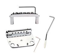 Alnicov 6 String Tremolo Vibrato Tailpiece Bridge Set for Mustang Guitar Replacement Parts
