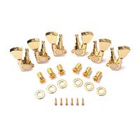 Alnicov 6PCS 3L 3R Guitar String Tuning Pegs Sealed Machine Heads Tuners Kit Gear Ratio of 1:18 for Gibson Les Paul Electric Acoustic Guitars