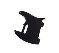 Alnicov 8 Hole Telecaster Pickguard for USA/Mexican Made American Standard Telecaster Modern Style Parts,1Ply Black
