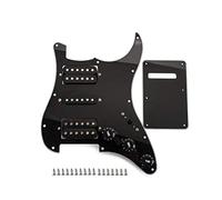 Alnicov Black Wired HSH Guitar Loaded Pickguard with Humbuckers, 17 Screws and Back Cover