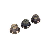 Alnicov Bronze Guitar Contral Knobs,Top Hat Bell Knobs Push On Guitar Bass Knobs For 5.8Mm Pots