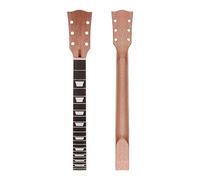 Alnicov Electric Guitar Neck DIY For Gibson LP Guitars Parts Replacement 22 Fret Mahogany Neck Rosewood Fretboard with White Trapezoid Dots Inlay Natural
