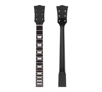 Alnicov Electric Guitar Neck DIY For Gibson LP Guitars Parts Replacement 22 Fret Maple Neck Rosewood Fretboard with White Trapezoid Dots Inlay Black Gloss 1
