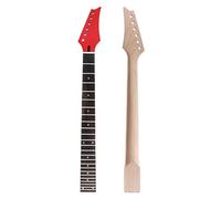 Alnicov Electric Guitar Neck Maple Head Rosewood Fretboard 24 Fret for IBZ Parts Replacement Red