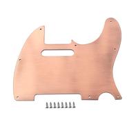 Alnicov Guitar Pickguard,8 Hole Tele Metal Guitar Pickguard Aluminum Scrach Plate for USA/Mexican Fender Telecaster Tele TL Style Guitar Bronze