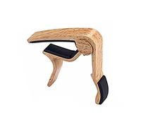 Alnicov Guitar Wood grain capo Zinc Alloy Adjustment Clip Capo for 6-String Acoustic Electric Guitars