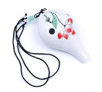 Alnicov Hand Painting"Lotus" 6 Hole Ocarina,Wine Bottle Style Alto C Ocarina,Beautiful Design,Perfect for Beginners