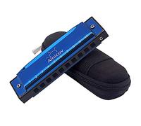 Alnicov Harmonicas 10 Holes 20 Tunes Mouth Organ Key of C for Beginners/Professionals/Adults with Case and Cleaning Cloth - Dark Blue