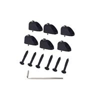 Alnicov Headless Electric Bass Guitar String Nut Set with 1 Wrench 6 Screw Guitar Parts - Black