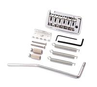 Alnicov Heavy Duty Electric Guitar Tremolo Bridge with Whammy Bar for 6 String Strat Squier Style guitar Replacement