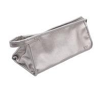 Alnicov PU Leather Travel Case Carrying Case Universal Storage Bag for Dyson Supersonic Hair Dryer Hair Straightener and Accessories(Silver)