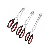 Alnicov Scissor Tongs,3 Pieces Stainless Steel Kitchen Barbecue Scissor Tong with Silicone Handle,Barbecue Grilling Tongs Cooking Baking Bread Food Tongs,9/11/13 Inch