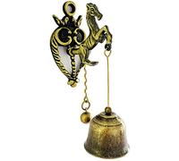 Alnicov Vintage Horse Bell Decorative Shopkeeper Bells Gifts Entrance Front Porch Door Dinner Bell Strong Adhesive Magnetic Bell for Garden Home Decoration