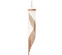Alnicov Wind Chimes Outdoor,Memorial Wind Chimes,35Inches Wind Chimes with 18 Aluminum Alloy Tubes for Garden,Patio,Home and Indoor Decor(Golden)