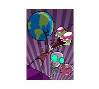 ALNILA Anime Invader Zim 8 Canvas Poster Wall Art Decor Print Picture Paintings for Living Room Bedroom Decoration Unframe-style 16x24inch(40x60cm)
