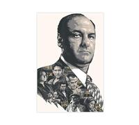 ALNILA Gangster TV The Sopranos 1 Canvas Poster Wall Art Decor Print Picture Paintings for Living Room Bedroom Decoration Unframe-style 12x18inch(30x45cm)
