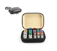 ALNKDH Peptide Case, 9/12 Slots Insulin Vial Protector Organizer Bag for Diabetic Medication, Insulin Vial Protector Case - Peptide Vial Holder Fits 1-3ml (Black, 12-Slot, Box Only)
