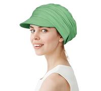 Alnorm Bamboo Chemo Cap for Women for Fall Avocado Green