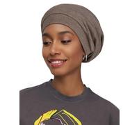 Alnorm Cozy Satin Lined Slouchy Beanie Cap with Soft Elastic Band for Women Hemp Camel
