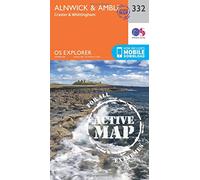 Alnwick & Amble Map | Weatherproof | Craster & Whittingham | Ordnance Survey | OS Explorer Active Map 332 | England | Walks | Hiking | Maps | Adventure