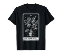 Alocasia Zebra Plant Tarot Card | Witchy Plant Lady Mom Pare T-Shirt