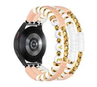 Alociaga Beaded Bracelet Compatible for Samsung Galaxy Watch 7/6/5/4 40mm 44mm/Watch 5 Pro 45mm/Watch 4 Classic 46mm 42mm, Cute Fancy Handmade Elastic Stretch Strap for Women