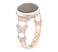Alociaga Bling Band Compatible for Garmin Lily 2/Lily 2 Classic/Active, 14mm Diamond Butterfly Stylish Women Strap Replacement for Lily 2 Smartwatch