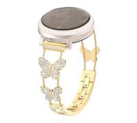 Alociaga Bling Band Compatible for Garmin Lily 2/Lily 2 Classic/Active, 14mm Diamond Butterfly Stylish Women Strap Replacement for Lily 2 Smartwatch