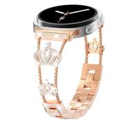 Alociaga Bling Band Compatible for Samsung Galaxy Watch 8 40mm 44mm, Women Diamond Crown Stylish Worn Daily Adjustable Strap for Galaxy Watch 8