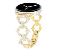 Alociaga Bling Metal Band, Compatible for Samsung Galaxy Watch 8 40mm 44mm, Diamond O-Shaped Stylish Worn Daily Women Adjustable Strap for Galaxy Smartwatch
