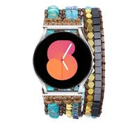 Alociaga Boho Handmade Braided Beaded Bracelet 20mm Compatible with Samsung Galaxy Watch 7/6/5/4/Active 2/4 Classic/6 Classic/5 Pro/FE 40mm 42mm 43mm 44mm 45mm 46mm 47mm, 20mm, No Gemstone