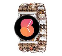 Alociaga Boho Handmade Braided Beaded Bracelet 20mm Compatible with Samsung Galaxy Watch 7/6/5/4/Active 2/4 Classic/6 Classic/5 Pro/FE 40mm 42mm 43mm 44mm 45mm 46mm 47mm, 20mm, No Gemstone