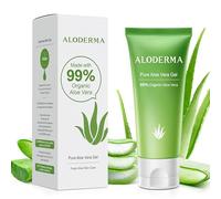 Aloderma 99% Organic Aloe Vera Gel For Face Made Within 12 Hours Of Harvest - Natural Hydrating Pure Aloe Vera For Soothing Skincare - Moisturizing Aloe Gel For Skin, Face, & Sensitive Skin, 4.02 Oz