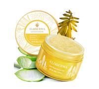 Aloderma Age-Defying 24K Gold Leaf Aloe Flower Essence Gel, Made within 12 Hours of Harvest - Luxurious Aloe Gel with Allantoin & Hyaluronic Acid for a Glowing, Shimmering, Youthful Complexion, 7oz
