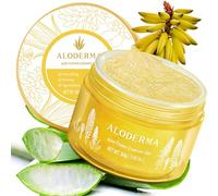 Aloderma Aloe Flower Gel in Gold Leaf 24K Challenges Age Made Within 12 Hours of Harvest - Luxurious Aloe Gel with Allantoin and Hyaluronic Acid for U