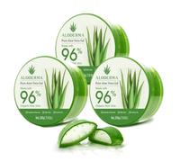 Aloderma Organic Aloe Vera Gel for Face Made within 12 Hours of Harvest, 96% Pure Aloe Vera Gel for Skin, Scalp, & Hair, Soothing Aloe Face Moisturizer, Multipurpose, Hydrating Aloe Gel, 7oz, 3-Pack