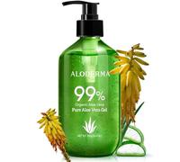 Aloderma Pure Aloe Vera Gel Made with 99% USDA Organic Certified Aloe Vera within 12 Hours Harvest (114g, 4oz) without Powder Concentrates or Parabens - Perfect for Everyday Use - Suitable for All