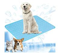 Aloe-aura Dog Cooling Mat, Aloe Aura Dog Cooling Mat 4x More Effective for Small Large Dogs Cats Pet Coolings Pad Outdoor Summer Camping Cool Blankets (Blue - XL)