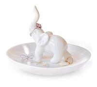 Aloe Cactus Elephant Ring Holder Cat Jewellery Tray Gifts for Women, Girls, Her, Boyfriend, Lover, Birthday, Christmas, Housewarming, Wedding Gifts, Ceramic