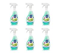 Aloe & Cucumber Multi-Surface Spray Cleaner, Kills 99.9% of Bacteria, Plant-Based Formula, 500ml, Pack of 6