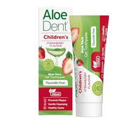 Aloe Dent Children's Aloe Vera Toothpaste Fluoride Free, Natural Action, Vegan, Cruelty Free , SLS Free, Strawberry Flavour, Healthy Gums, 50 ml