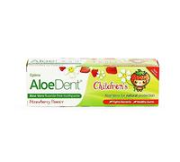 ALOE DENT Children's Strawberry Toothpaste - Fluoride Free 50ml (Pack of 4)