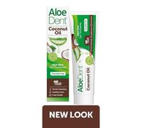 Aloe Dent Coconut Oil Aloe Vera Gel Toothpaste Fluoride Free 100ml - 2 Pack