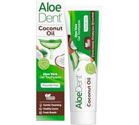 Aloe Dent - Coconut Oil Gel Toothpaste - Fluoride Free - Gentle Cleansing, Supports Healthy Gums & Freshens Breath - Vegan, Cruelty & SLS Free - 100ml - 3 Pack
