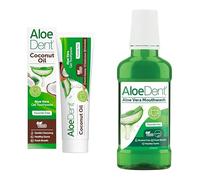 Aloe Dent - Coconut Oil Gel Toothpaste & Mouthwash - Fluoride Free - Gentle Cleansing, Supports Healthy Gums & Freshens Breath - Vegan, Cruelty & SLS Free - 100ml & 250ml