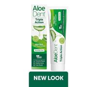 Aloe Dent Triple Action Aloe Vera Gel Toothpaste Fluoride Free 100ml - 4 Pack