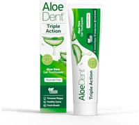 Aloe Dent - Triple Action Aloe Vera Gel Toothpaste - Fluoride Free - Prevents Plaque, Supports Healthy Gums & Freshens Breath - Vegetarian, Cruelty & SLS Free - 100ml - 3 Pack