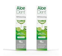 Aloe Dent - Whitening Aloe Vera Gel Toothpaste - Fluoride Free - Whitening Action, Supports Healthy Gums & Freshens Breath - Vegan, Cruelty & SLS Free - 100ml - 2 Pack