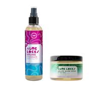 ALOÉ LOCKS | Aloe Vera Hydration & Styling Pack | Soothing Hydrating Mist 250 ml + Aloe Vera Styling Jelly 300 ml | Locs, Braids & Protective Styles | Hydration & Soothing Care